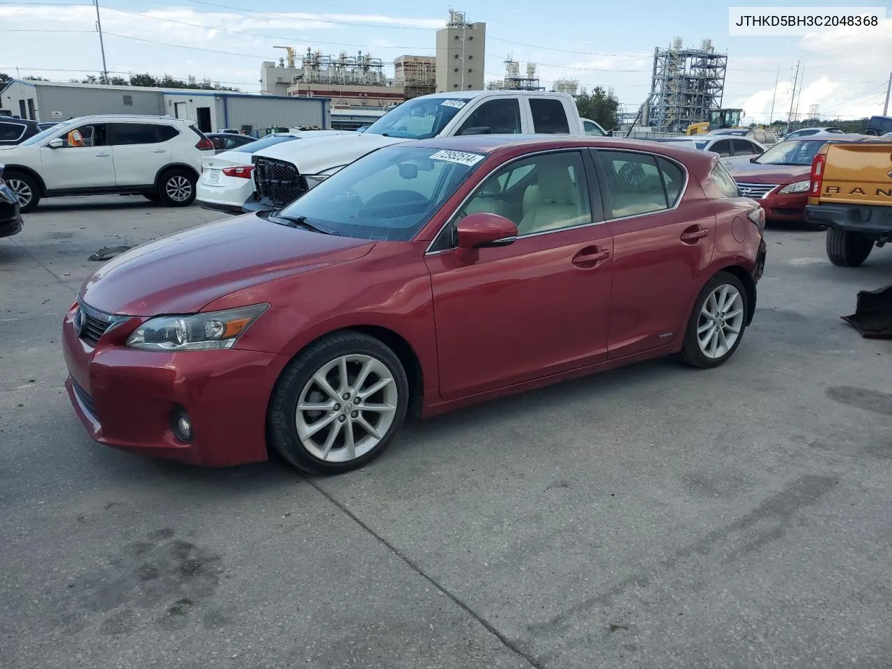 2012 Lexus Ct 200 VIN: JTHKD5BH3C2048368 Lot: 72952514