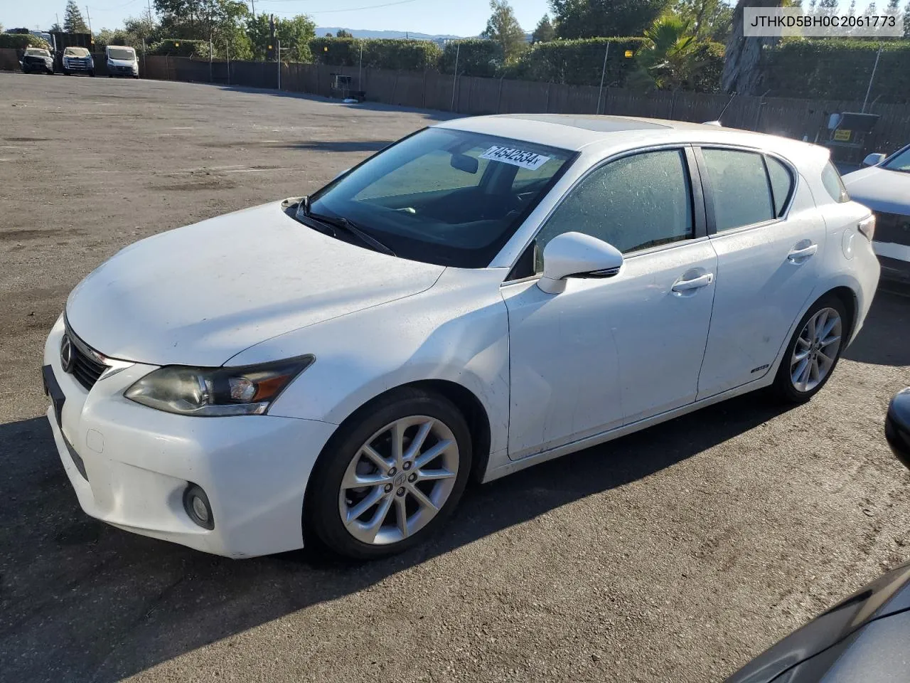 JTHKD5BH0C2061773 2012 Lexus Ct 200