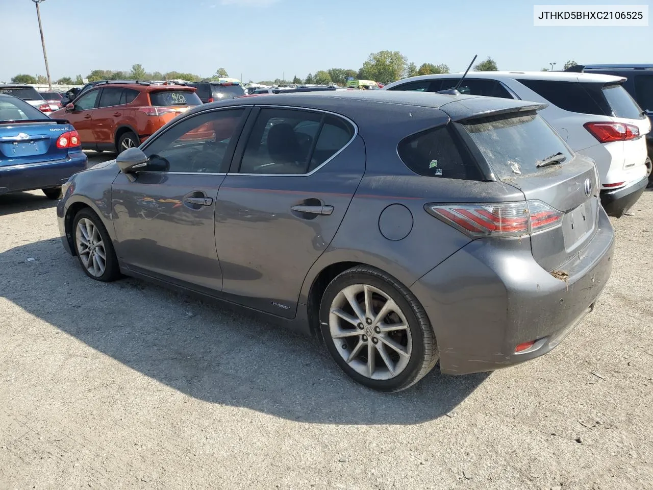 2012 Lexus Ct 200 VIN: JTHKD5BHXC2106525 Lot: 74719754