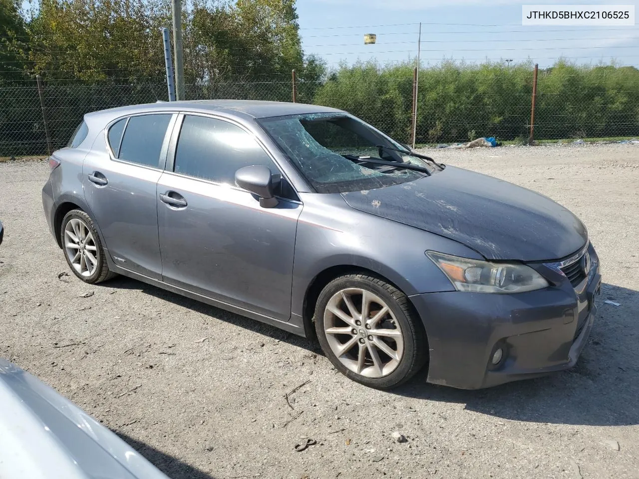 2012 Lexus Ct 200 VIN: JTHKD5BHXC2106525 Lot: 74719754