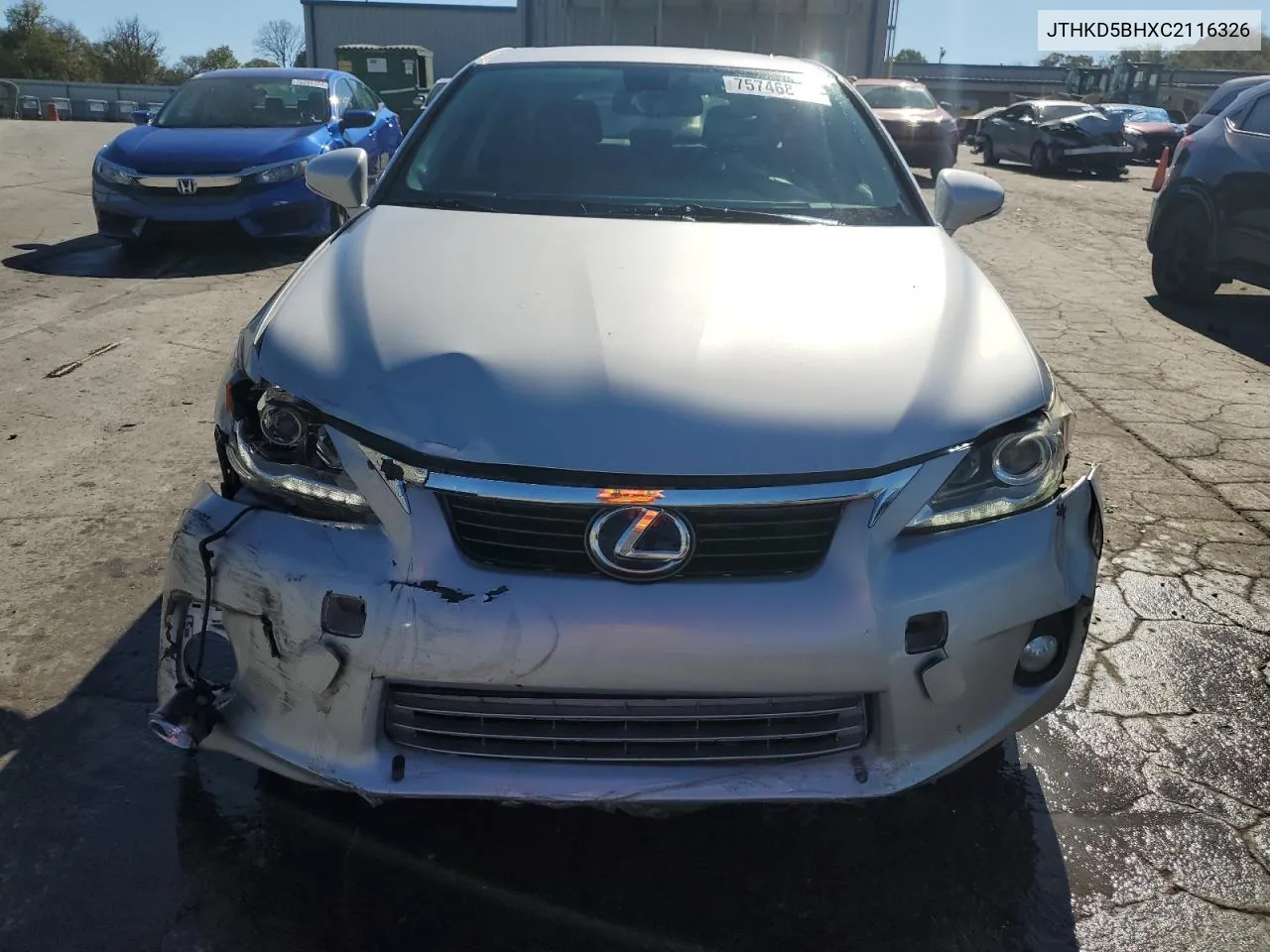 JTHKD5BHXC2116326 2012 Lexus Ct 200