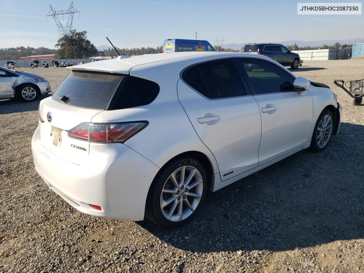 2012 Lexus Ct 200 VIN: JTHKD5BH3C2087350 Lot: 76606064