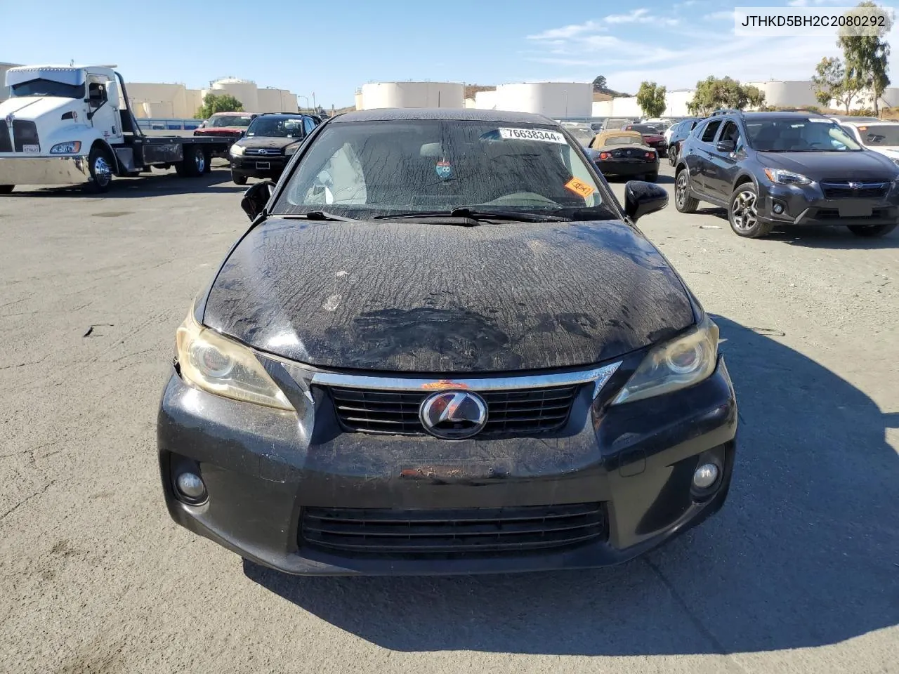 2012 Lexus Ct 200 VIN: JTHKD5BH2C2080292 Lot: 76638344