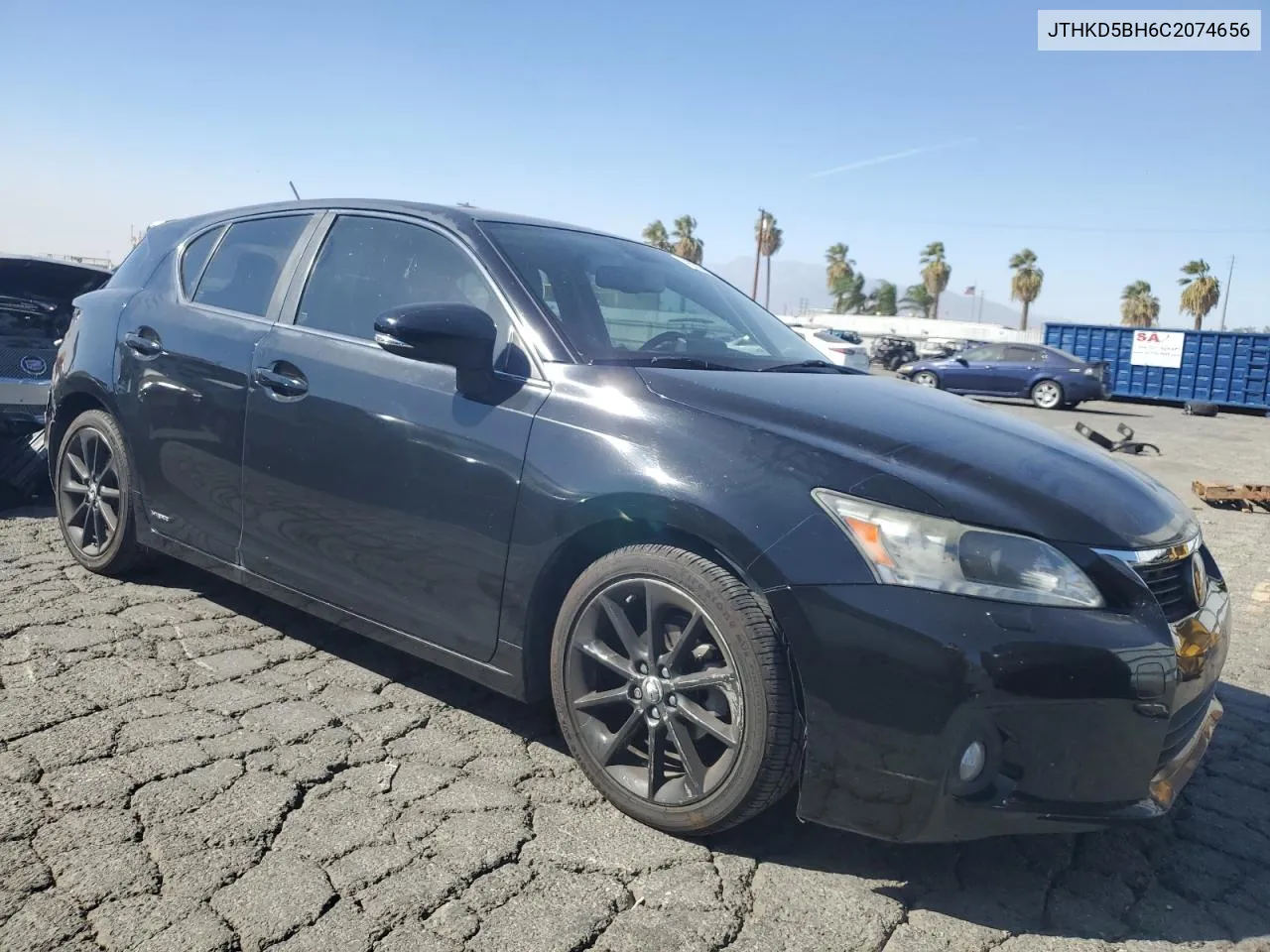 2012 Lexus Ct 200 VIN: JTHKD5BH6C2074656 Lot: 76731664