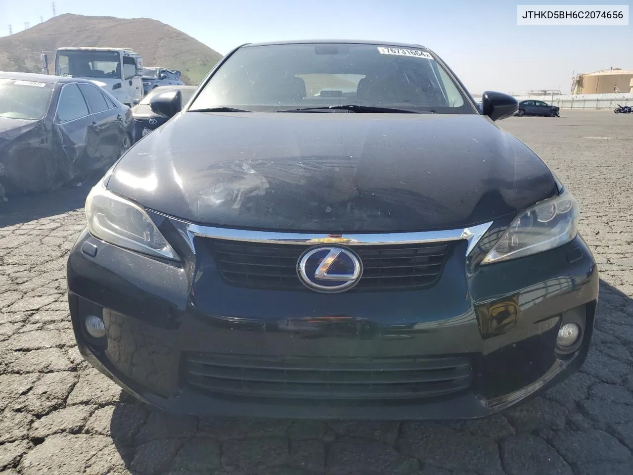 2012 Lexus Ct 200 VIN: JTHKD5BH6C2074656 Lot: 76731664