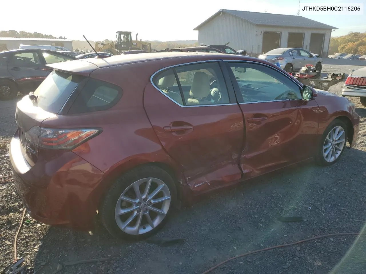 2012 Lexus Ct 200 VIN: JTHKD5BH0C2116206 Lot: 77177594