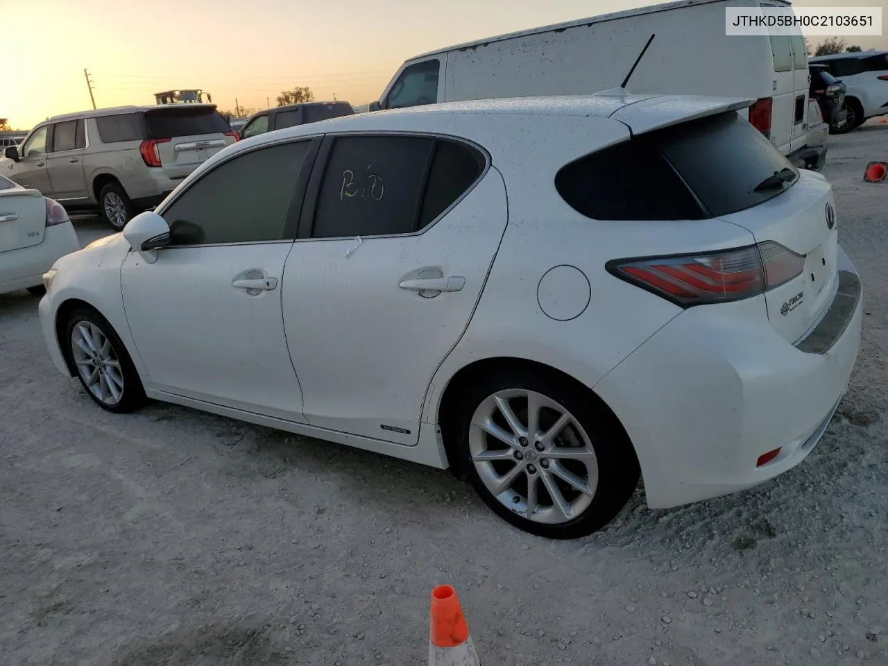 2012 Lexus Ct 200 VIN: JTHKD5BH0C2103651 Lot: 77277694