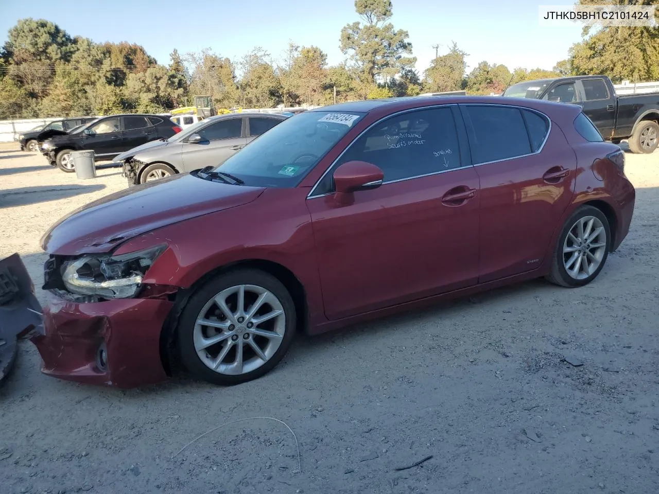 JTHKD5BH1C2101424 2012 Lexus Ct 200