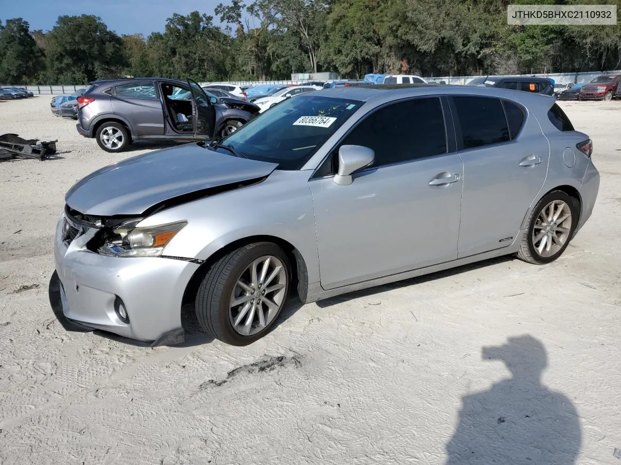 2012 Lexus Ct 200 VIN: JTHKD5BHXC2110932 Lot: 80366764