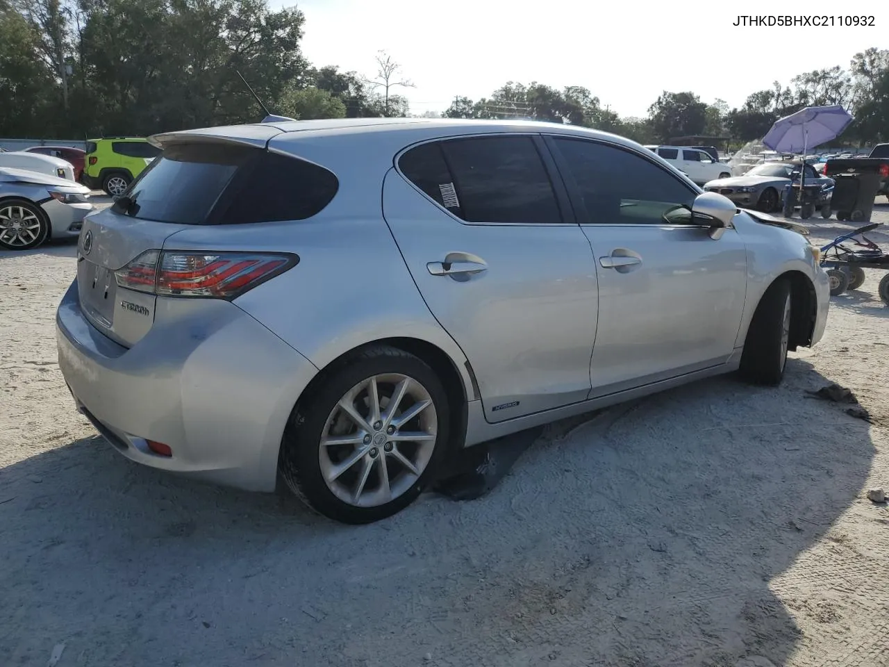 2012 Lexus Ct 200 VIN: JTHKD5BHXC2110932 Lot: 80366764