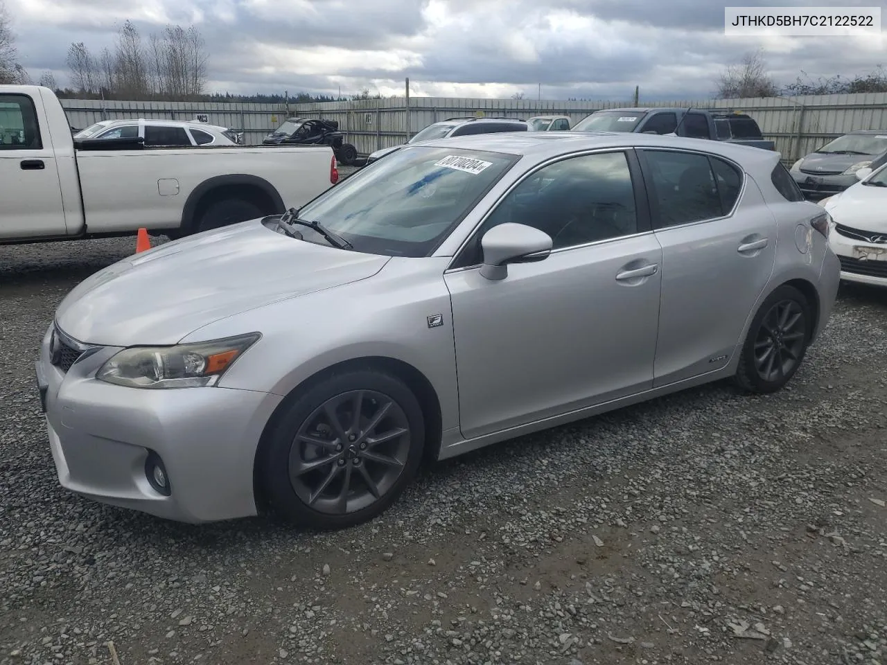 2012 Lexus Ct 200 VIN: JTHKD5BH7C2122522 Lot: 80700204