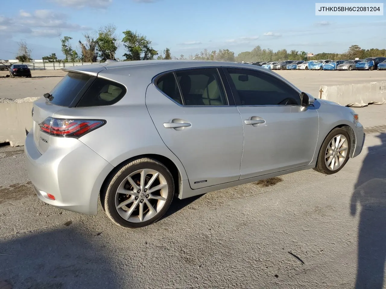 2012 Lexus Ct 200 VIN: JTHKD5BH6C2081204 Lot: 81105264