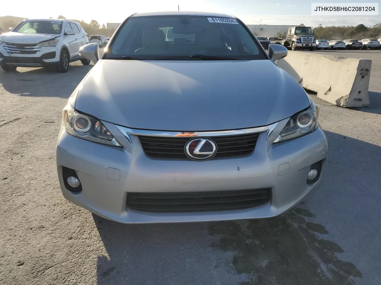 2012 Lexus Ct 200 VIN: JTHKD5BH6C2081204 Lot: 81105264