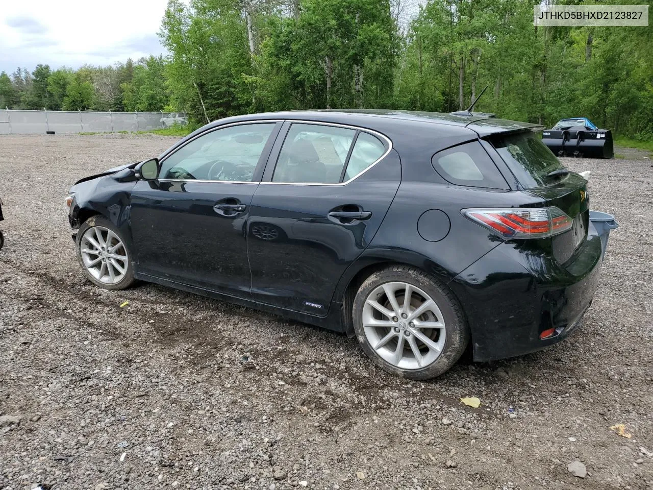 2013 Lexus Ct 200 VIN: JTHKD5BHXD2123827 Lot: 59988354