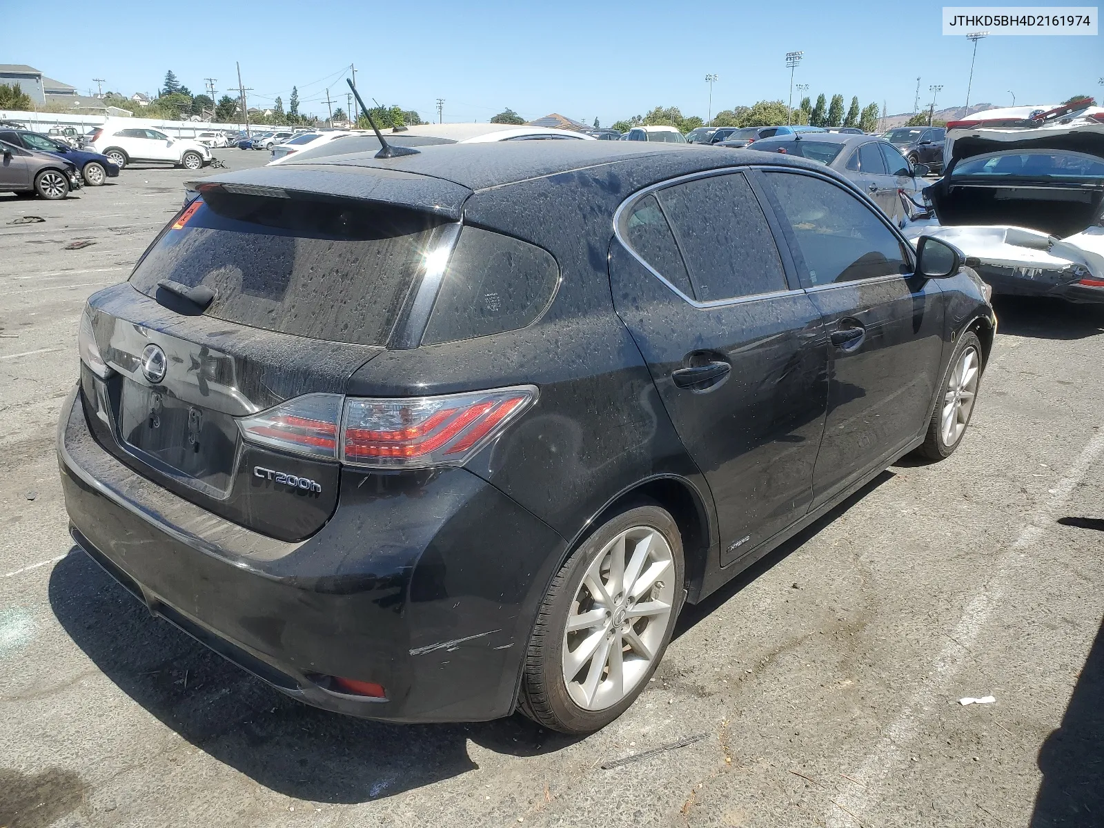 2013 Lexus Ct 200 VIN: JTHKD5BH4D2161974 Lot: 63807284