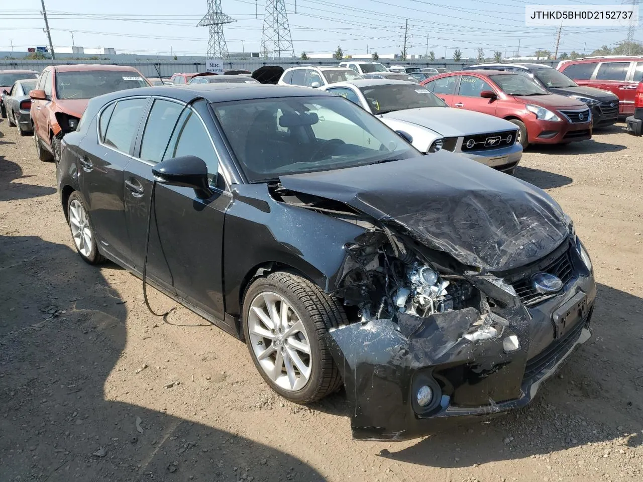 2013 Lexus Ct 200 VIN: JTHKD5BH0D2152737 Lot: 72079624