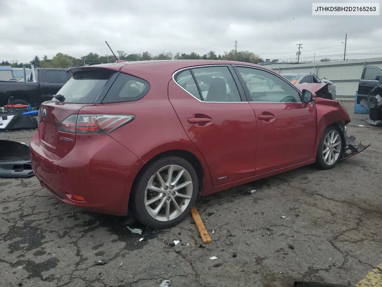 2013 Lexus Ct 200 VIN: JTHKD5BH2D2165263 Lot: 73193534