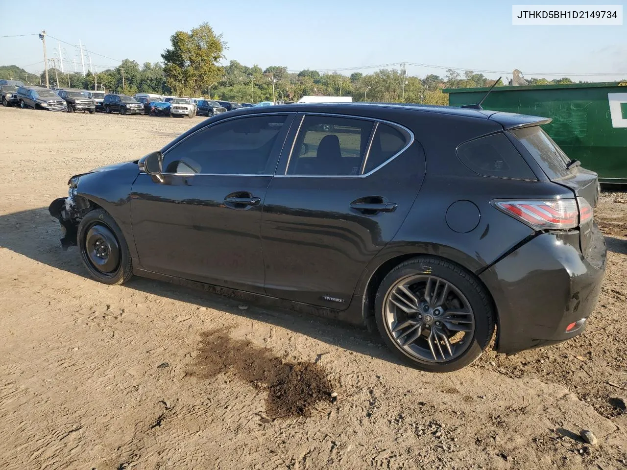 2013 Lexus Ct 200 VIN: JTHKD5BH1D2149734 Lot: 74881194