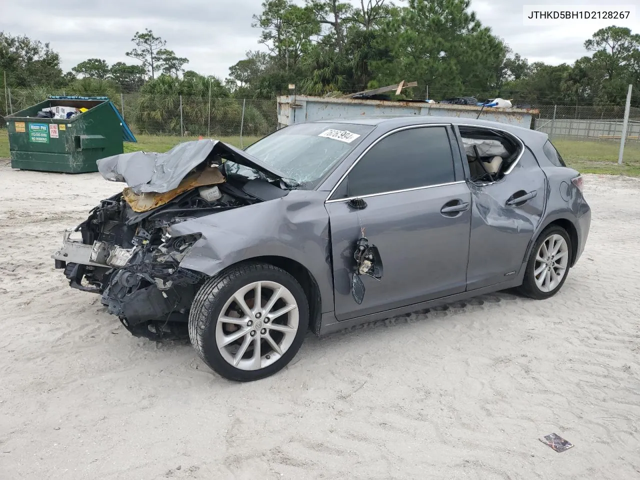 2013 Lexus Ct 200 VIN: JTHKD5BH1D2128267 Lot: 76263994