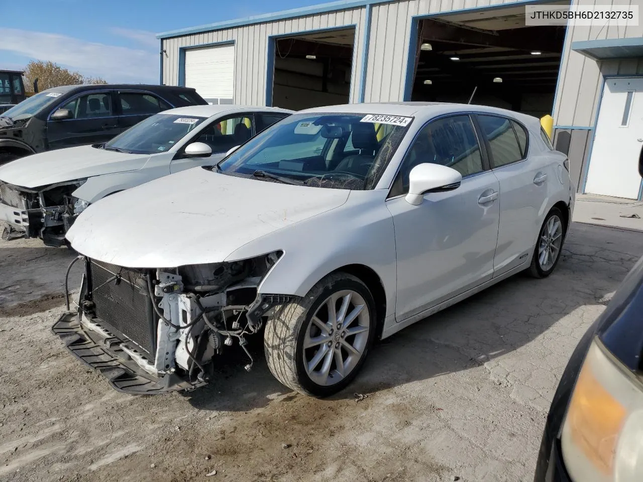 2013 Lexus Ct 200 VIN: JTHKD5BH6D2132735 Lot: 78235724