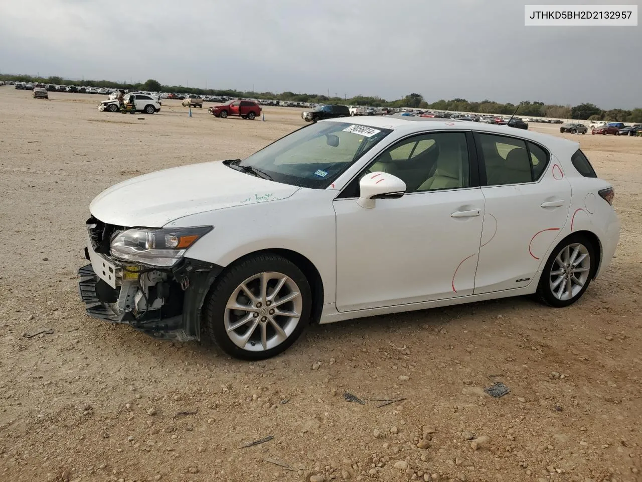 2013 Lexus Ct 200 VIN: JTHKD5BH2D2132957 Lot: 79056014