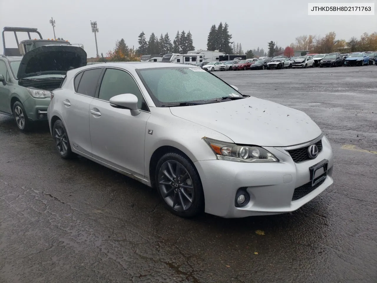 2013 Lexus Ct 200 VIN: JTHKD5BH8D2171763 Lot: 80623744