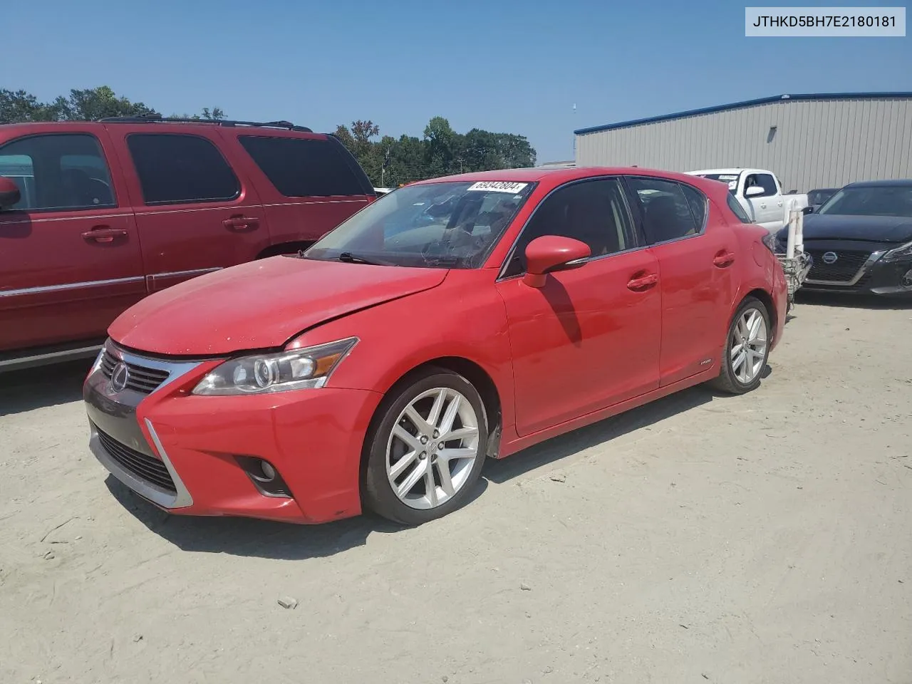 2014 Lexus Ct 200 VIN: JTHKD5BH7E2180181 Lot: 69342804