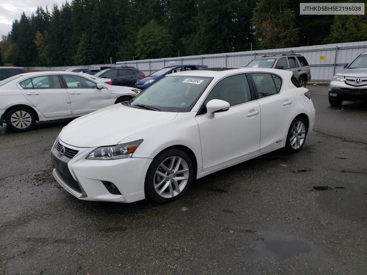 2014 Lexus Ct 200 VIN: JTHKD5BH5E2196038 Lot: 70843954