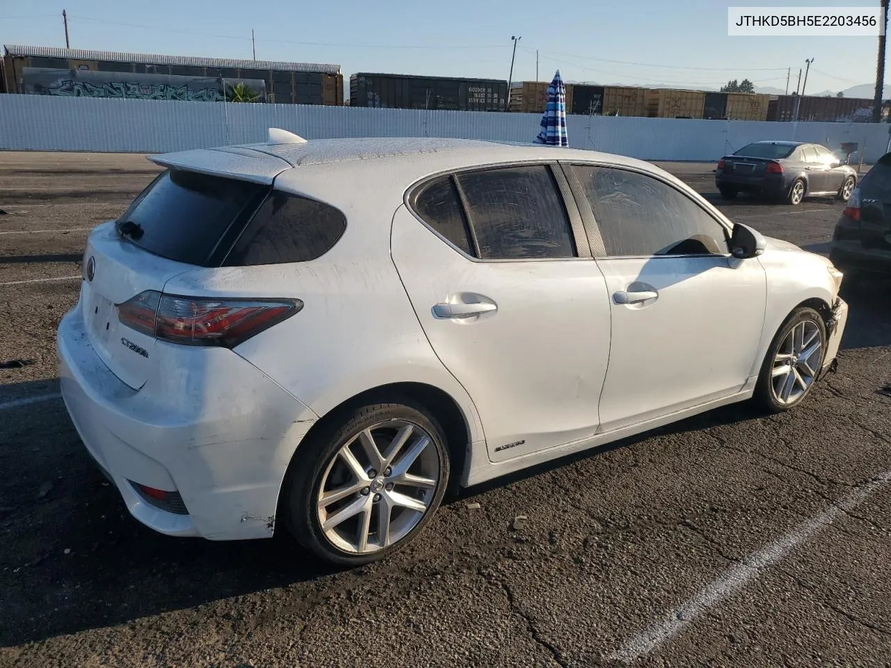 2014 Lexus Ct 200 VIN: JTHKD5BH5E2203456 Lot: 72741584