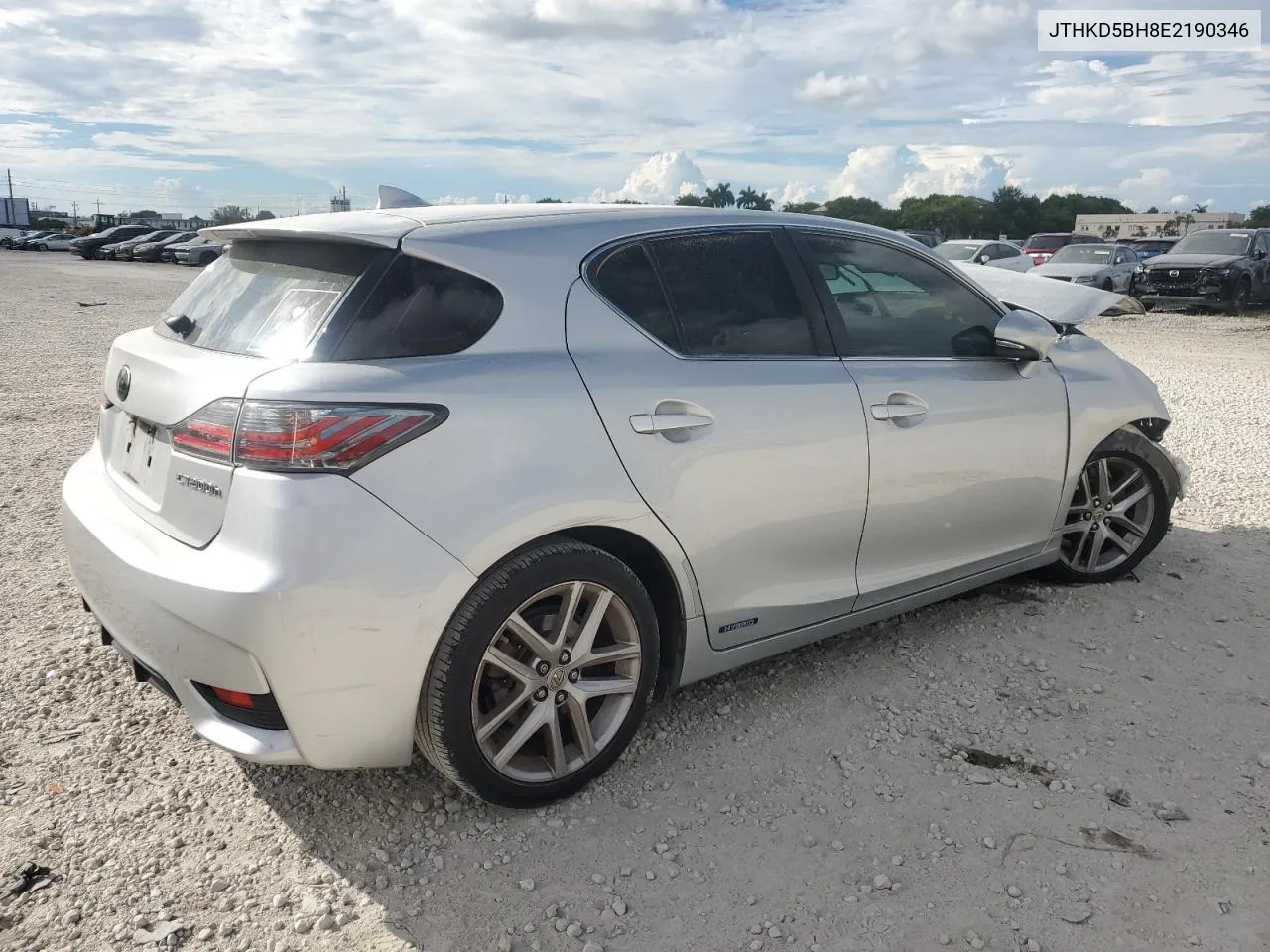 2014 Lexus Ct 200 VIN: JTHKD5BH8E2190346 Lot: 74140864