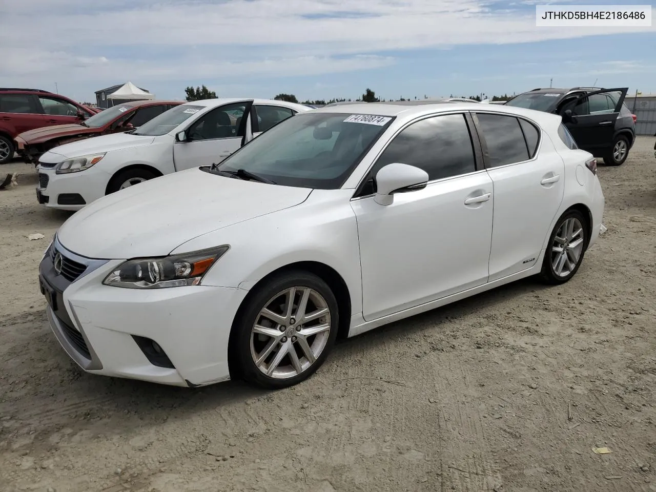 2014 Lexus Ct 200 VIN: JTHKD5BH4E2186486 Lot: 74760874