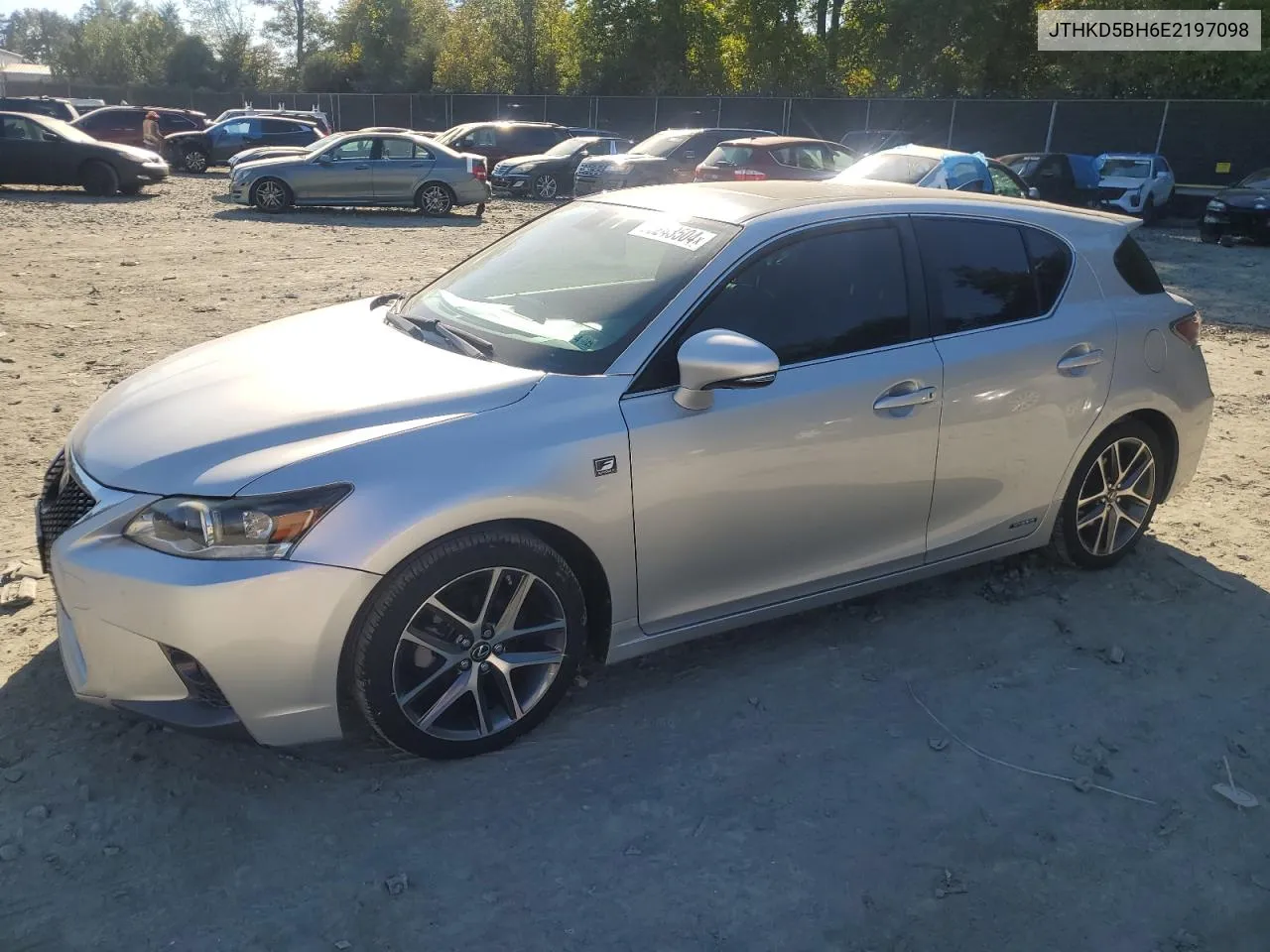 2014 Lexus Ct 200 VIN: JTHKD5BH6E2197098 Lot: 75243504