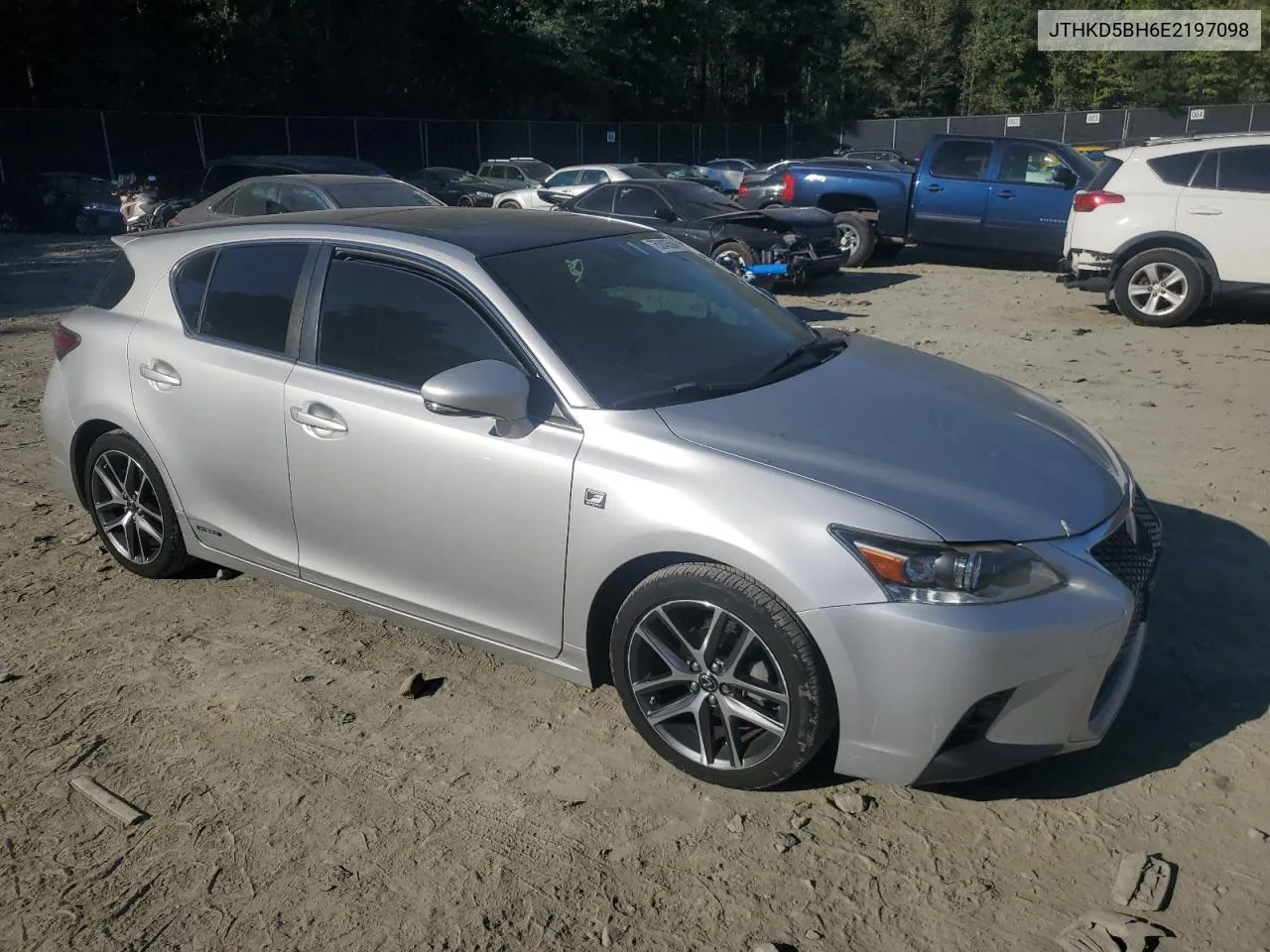 2014 Lexus Ct 200 VIN: JTHKD5BH6E2197098 Lot: 75243504