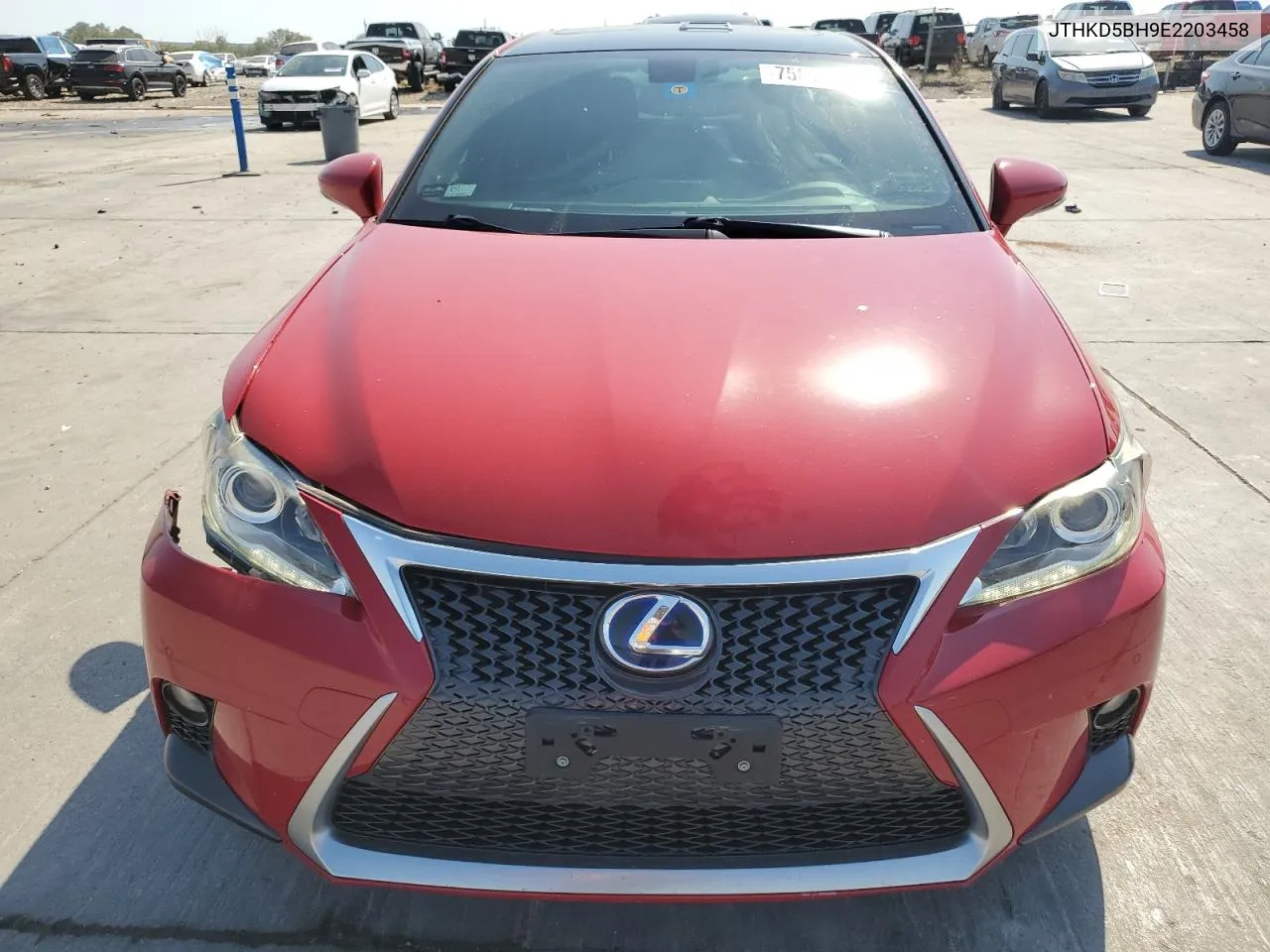 2014 Lexus Ct 200 VIN: JTHKD5BH9E2203458 Lot: 75618184