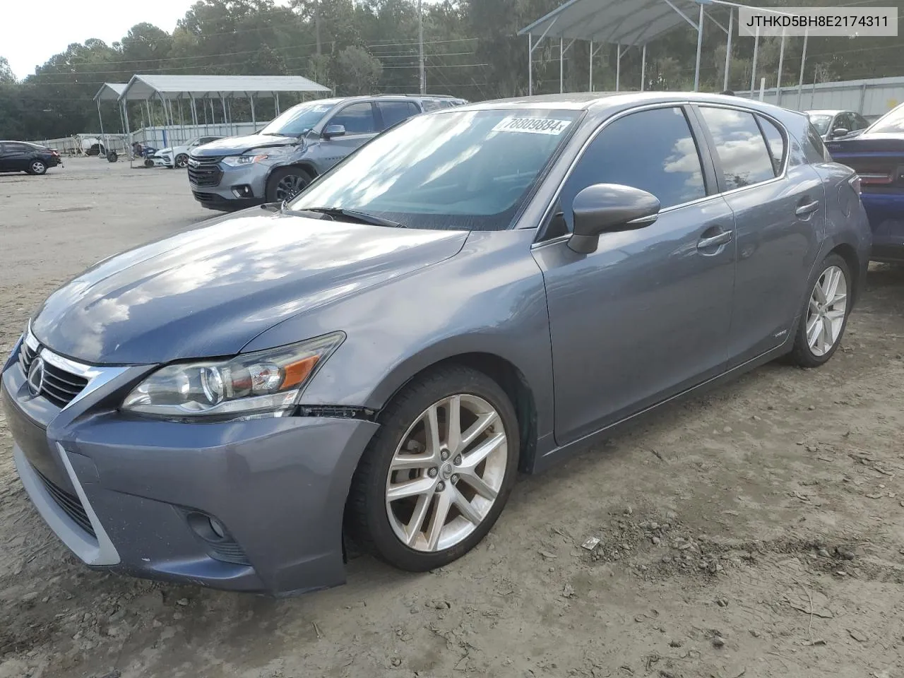 2014 Lexus Ct 200 VIN: JTHKD5BH8E2174311 Lot: 78809884