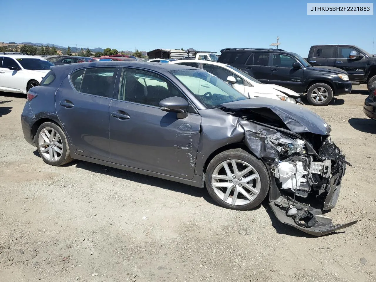 2015 Lexus Ct 200 VIN: JTHKD5BH2F2221883 Lot: 67492244