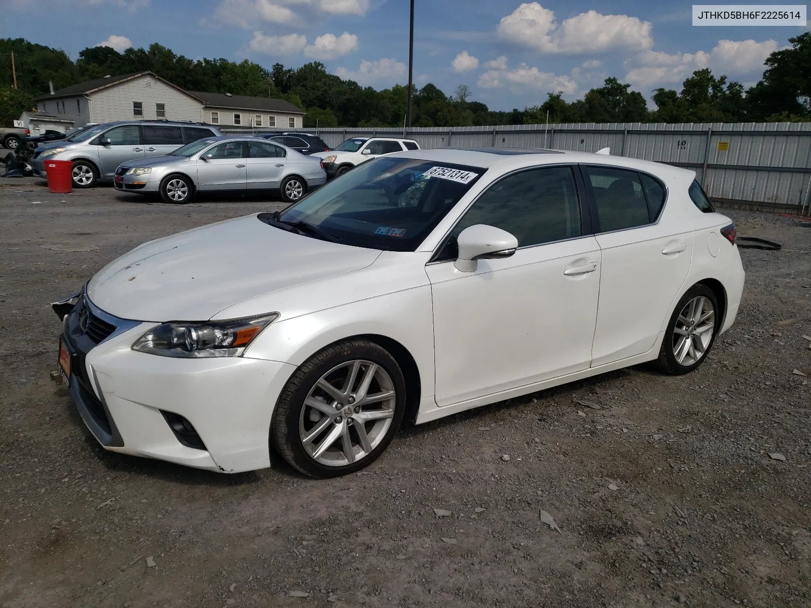 2015 Lexus Ct 200 VIN: JTHKD5BH6F2225614 Lot: 67521314