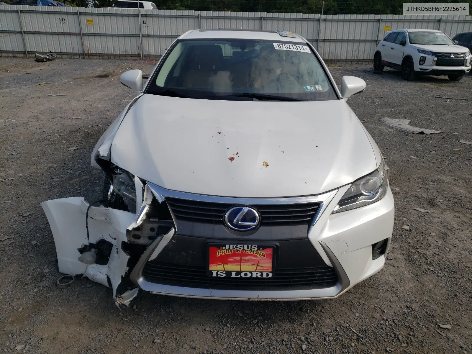 2015 Lexus Ct 200 VIN: JTHKD5BH6F2225614 Lot: 67521314