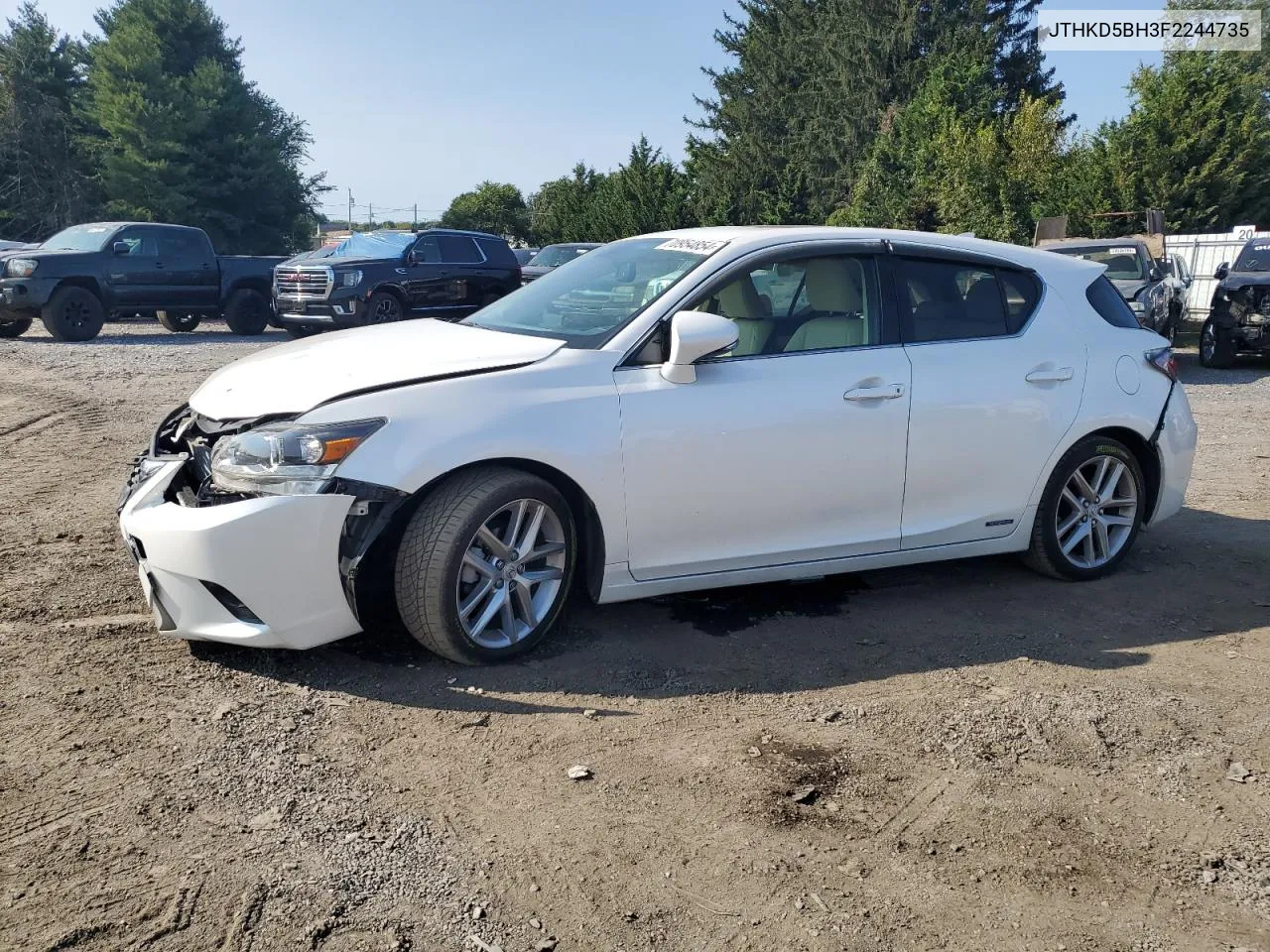 2015 Lexus Ct 200 VIN: JTHKD5BH3F2244735 Lot: 70954854