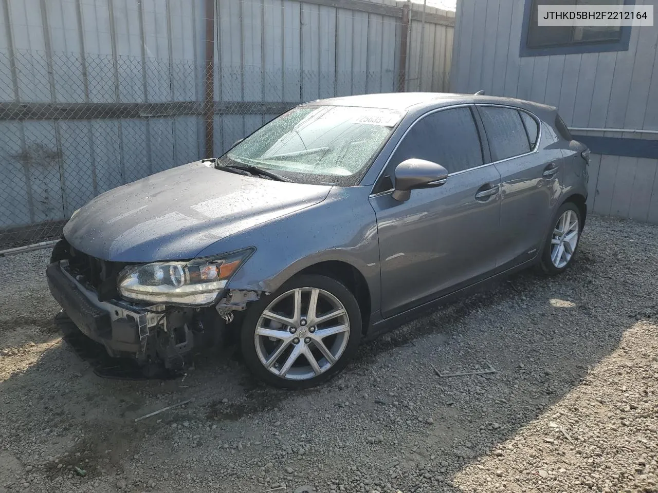 2015 Lexus Ct 200 VIN: JTHKD5BH2F2212164 Lot: 72563574