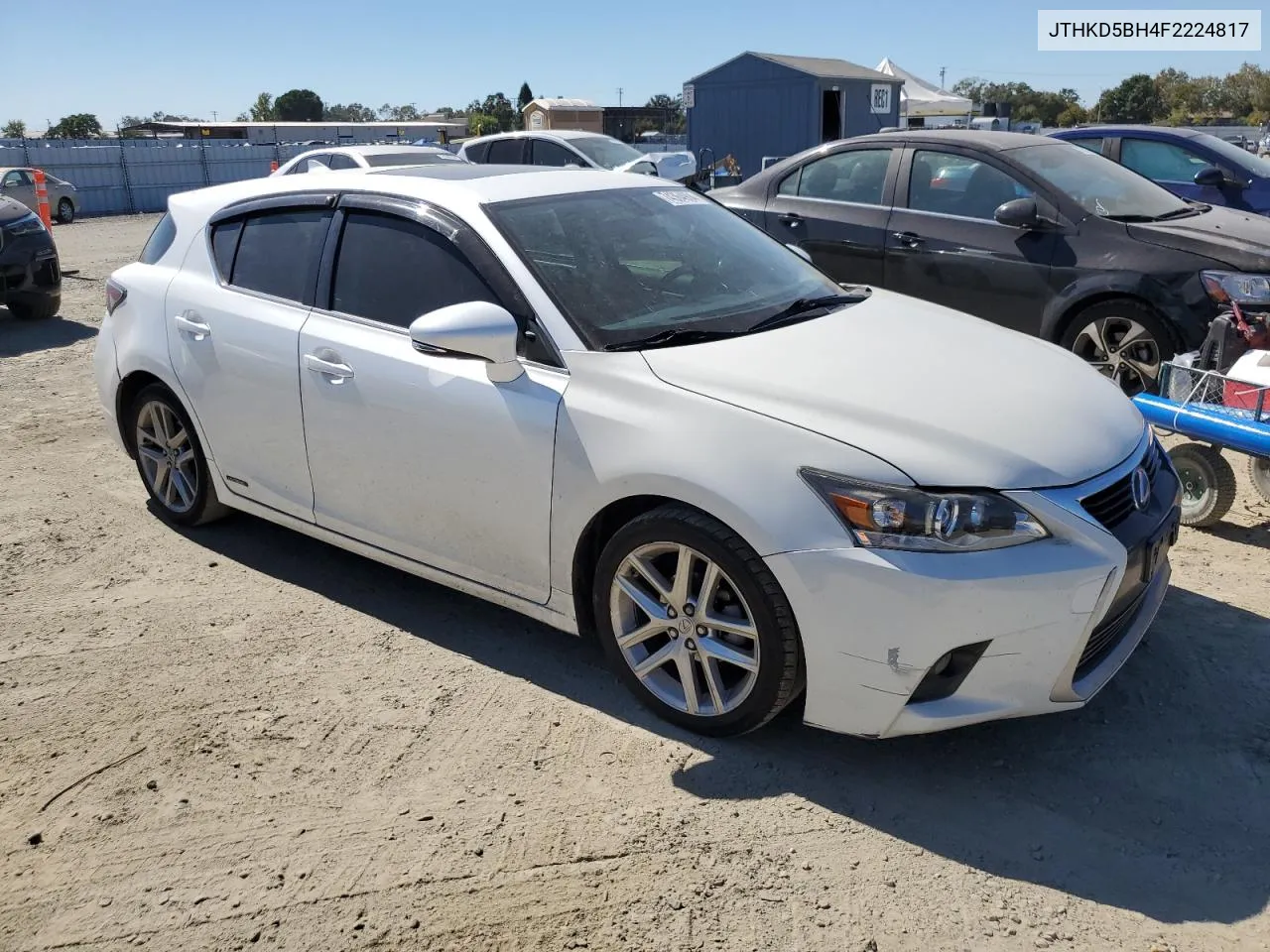 2015 Lexus Ct 200 VIN: JTHKD5BH4F2224817 Lot: 74364904