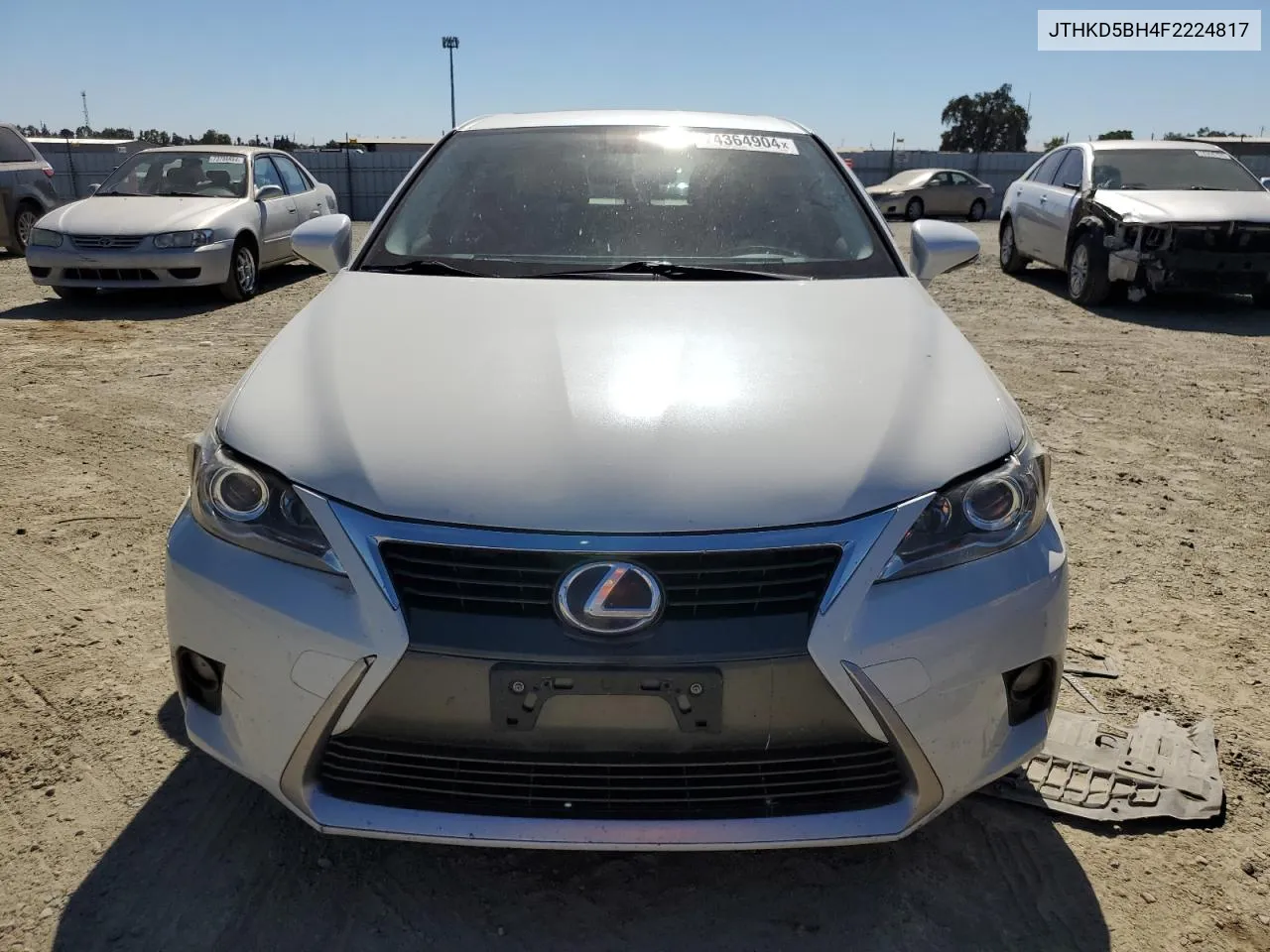 2015 Lexus Ct 200 VIN: JTHKD5BH4F2224817 Lot: 74364904