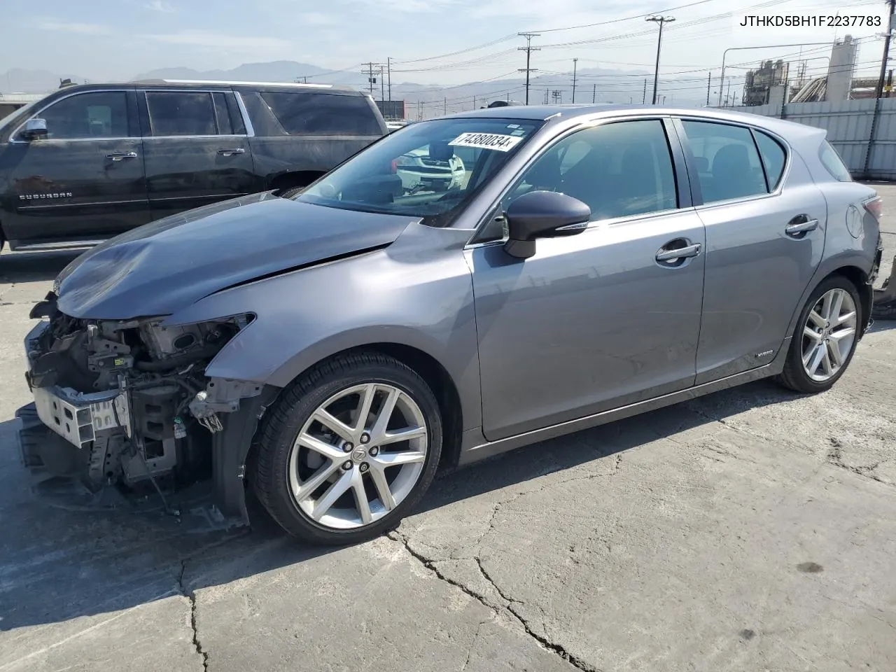 2015 Lexus Ct 200 VIN: JTHKD5BH1F2237783 Lot: 74380034