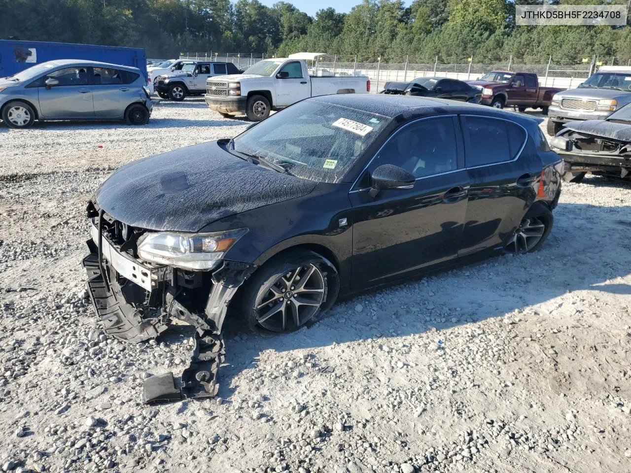 2015 Lexus Ct 200 VIN: JTHKD5BH5F2234708 Lot: 74577504