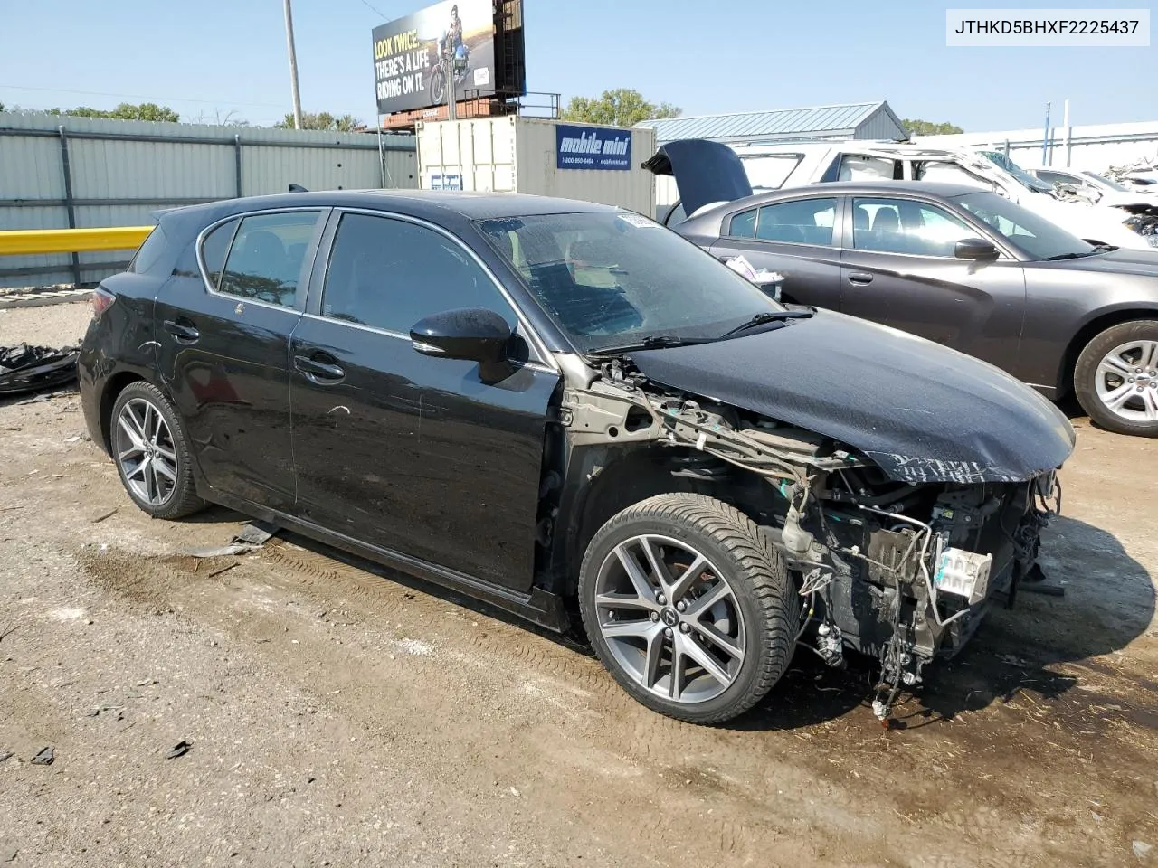 2015 Lexus Ct 200 VIN: JTHKD5BHXF2225437 Lot: 75346684