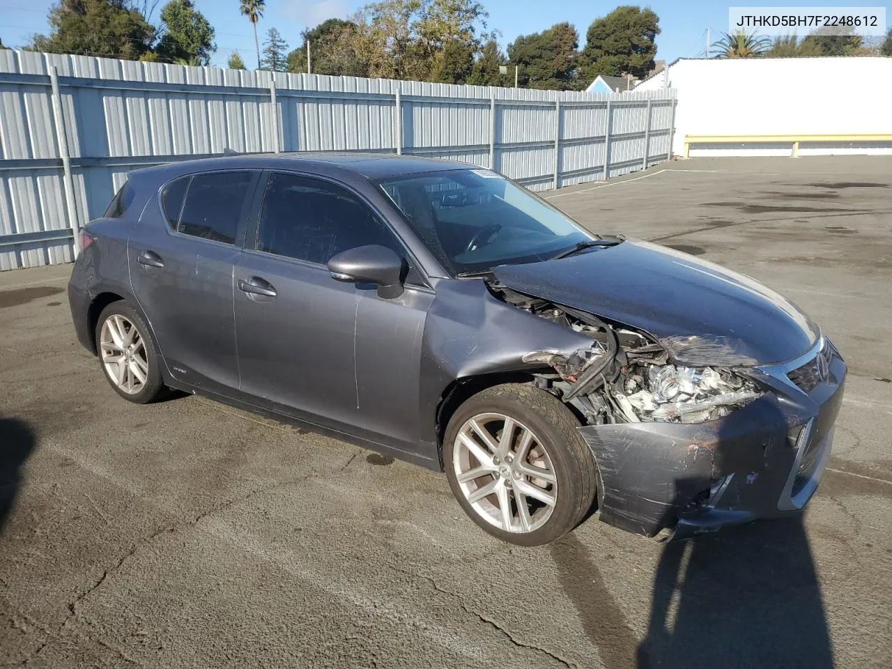 2015 Lexus Ct 200 VIN: JTHKD5BH7F2248612 Lot: 76622304