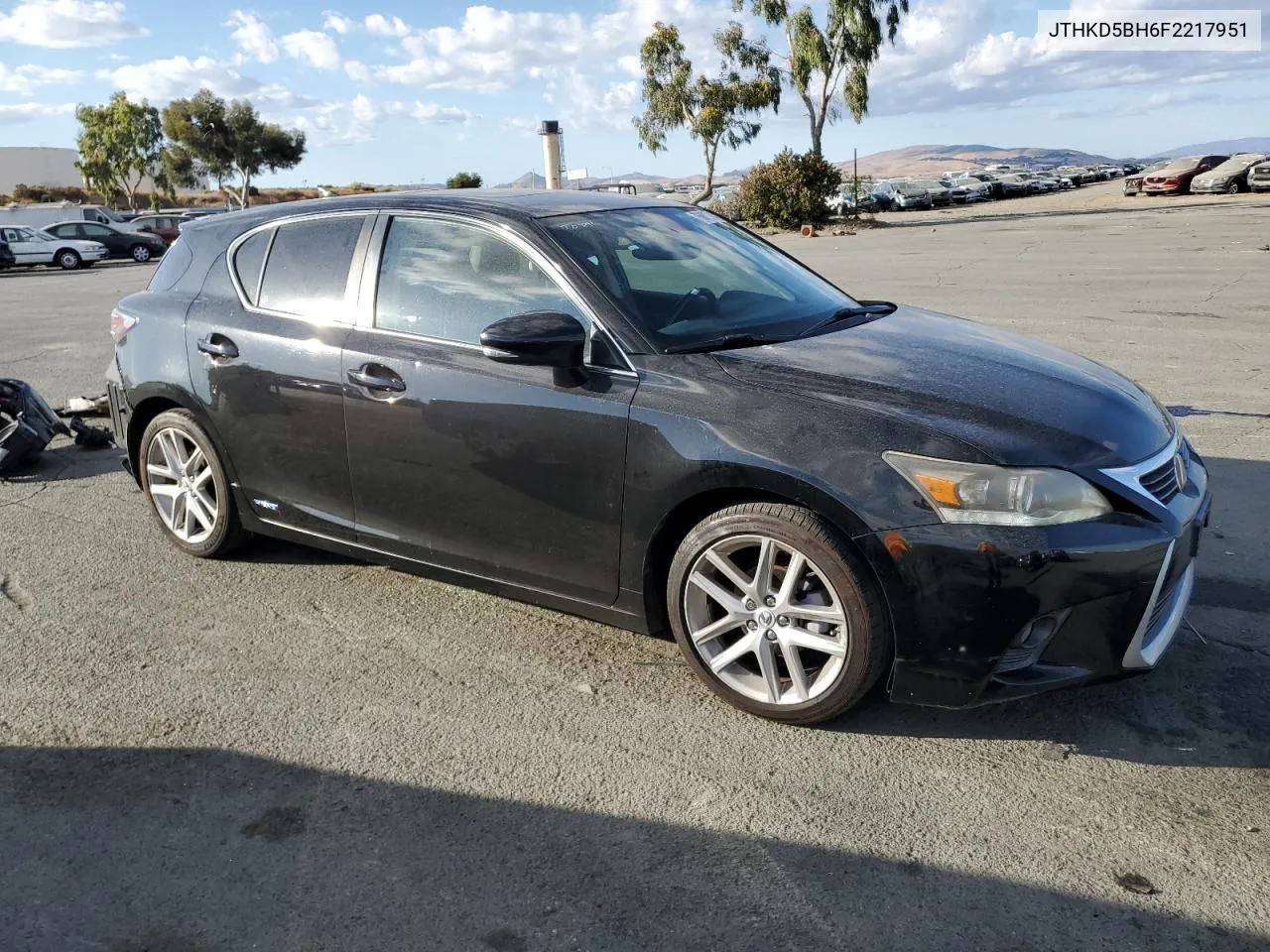 2015 Lexus Ct 200 VIN: JTHKD5BH6F2217951 Lot: 76802704