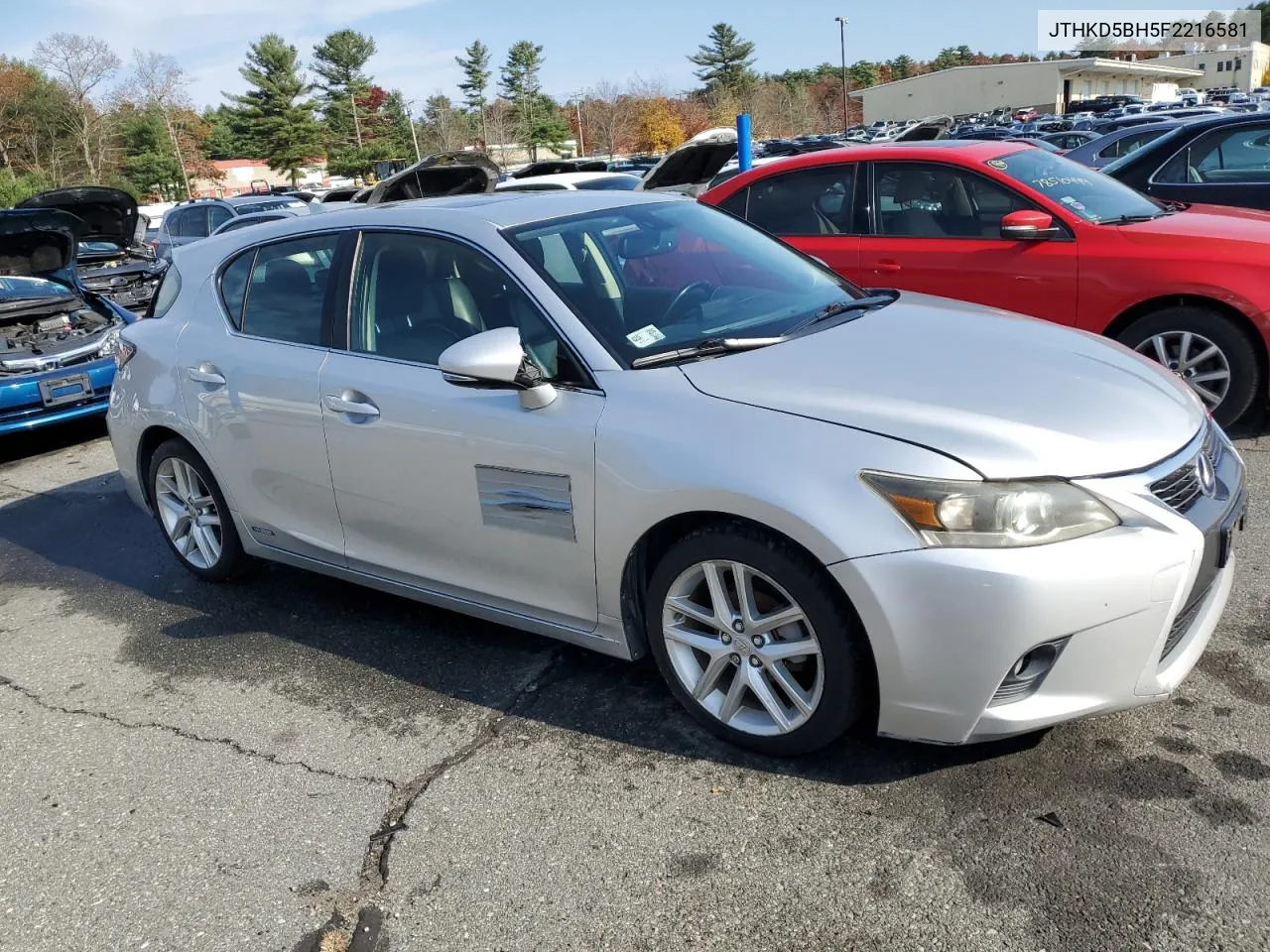 2015 Lexus Ct 200 VIN: JTHKD5BH5F2216581 Lot: 78586904