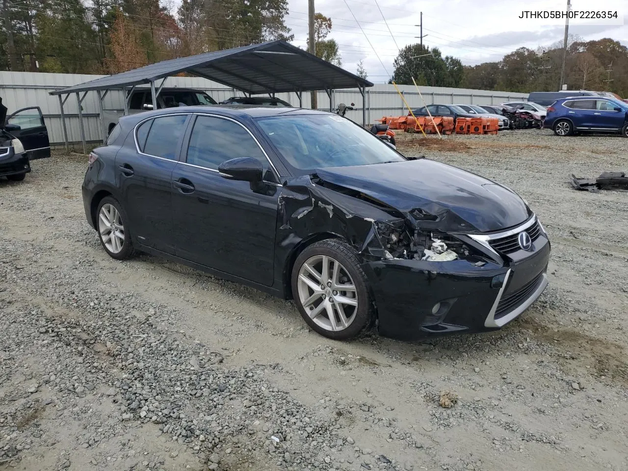 2015 Lexus Ct 200 VIN: JTHKD5BH0F2226354 Lot: 78759554