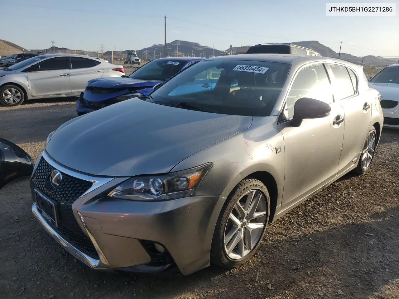 2016 Lexus Ct 200 VIN: JTHKD5BH1G2271286 Lot: 55355454